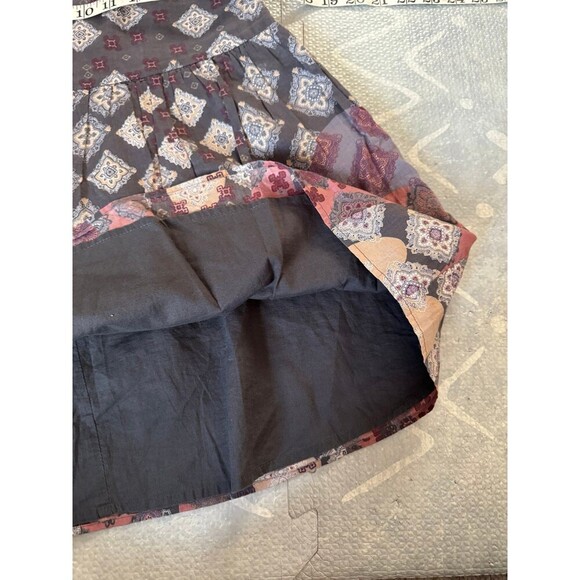 Kimchi Blue Geometric Diamonds Purple Grey Skirt Size Small - Picture 6 of 10